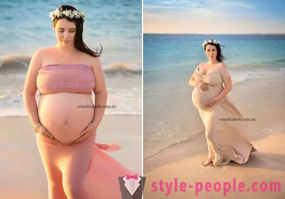 Kuvia nainen, joka on raskaana pyaternyashkami
