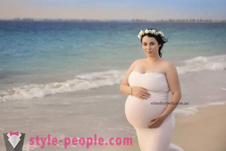 Kuvia nainen, joka on raskaana pyaternyashkami