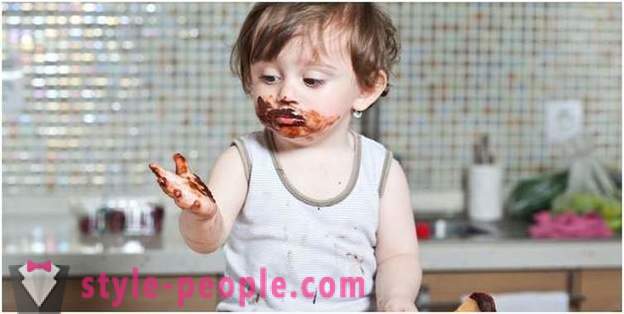 Lapsi rakastaa suklaata: käyttöä herkkuja
