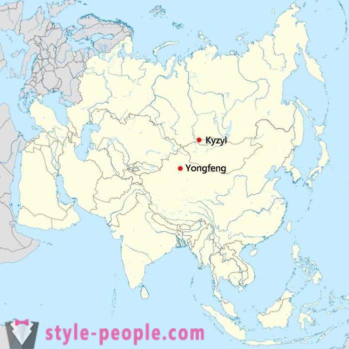 Venäjä tai Kiina, jossa se on myös maantieteellinen keskipiste Aasiassa?