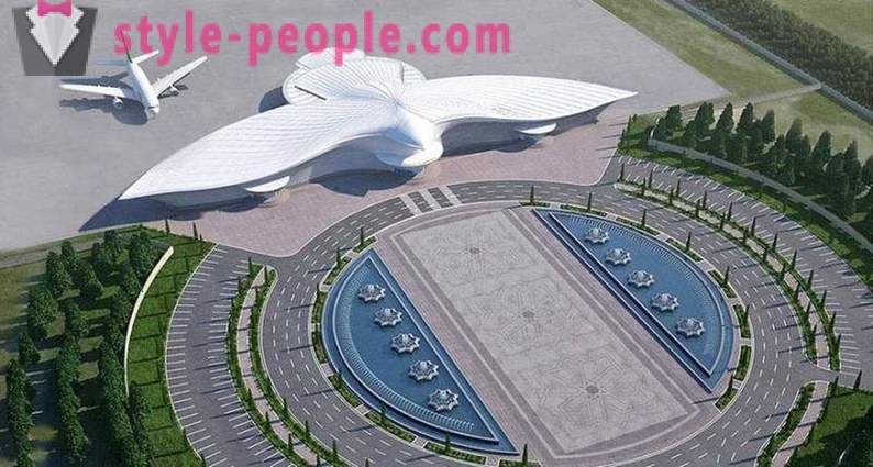 Turkmenistan avasi lentokentän muodossa lentävän Falcon