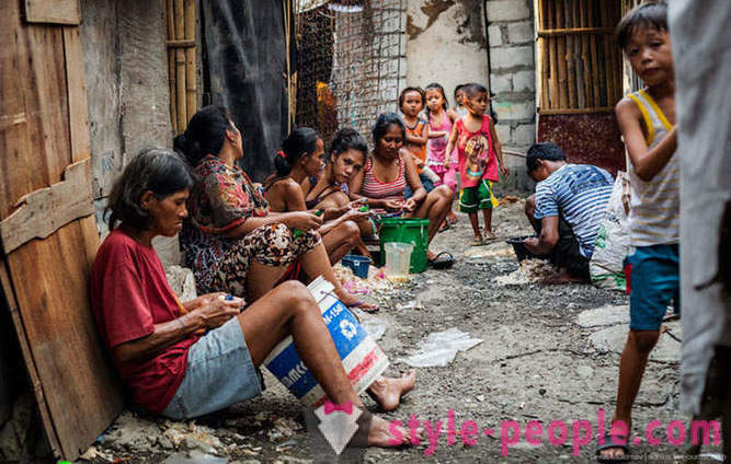 Elämä slummeissa Manilla