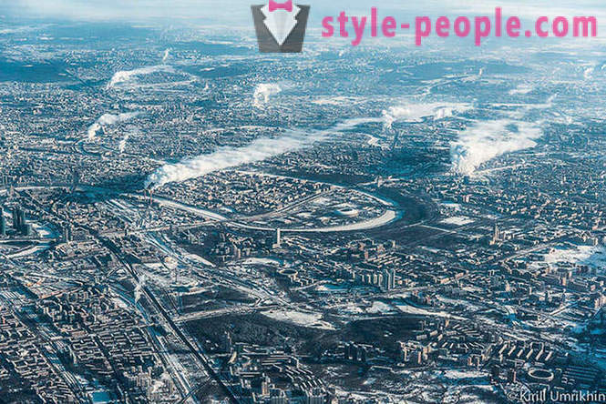 Winter Moskova lintuperspektiivistä
