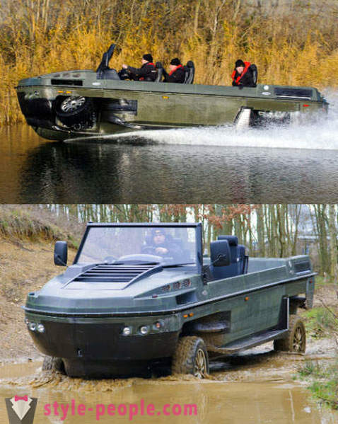 Amfibioajoneuvot kuorma ja SUV