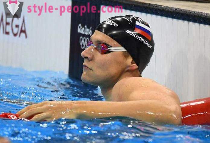 Sammakkoeläinten Man - uimari Alexander Sukhorukov