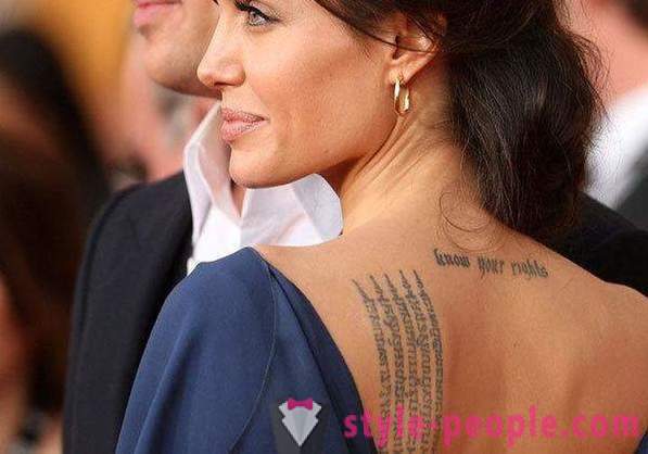 Star tatuoinnit: Angelina Jolie