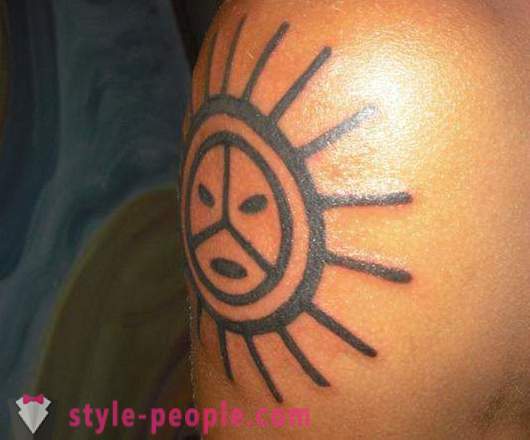 Sun - tatuointi positiivisia ihmisiä, vahvoja talismaani