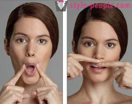 Feysbilding kasvot: ennen ja jälkeen. Voimistelu kasvot: liikunta