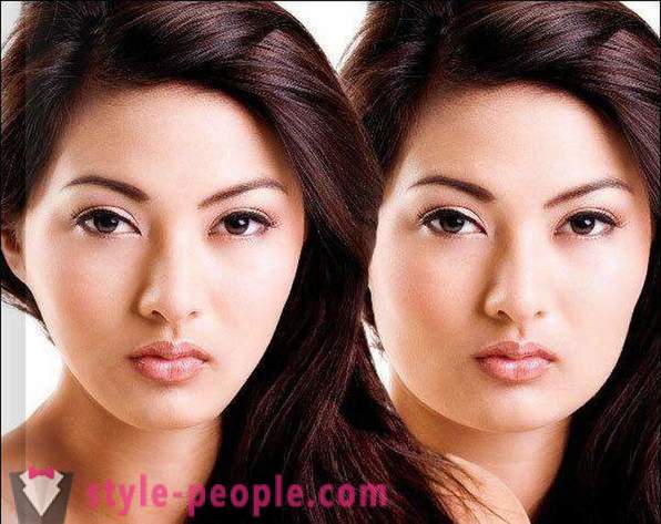 Feysbilding kasvot: ennen ja jälkeen. Voimistelu kasvot: liikunta